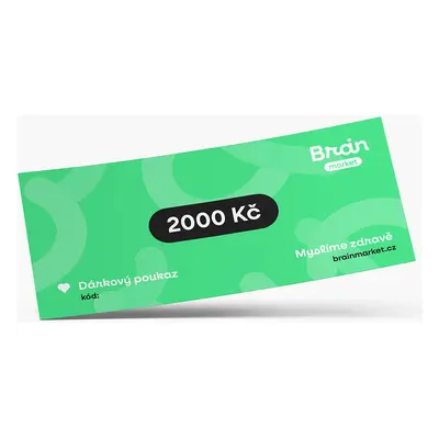 BrainMax Dárková tištěná poukázka 2000 Kč