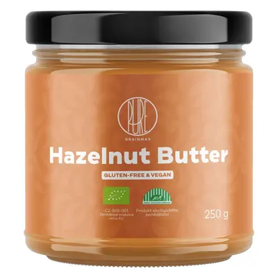 BrainMax Pure Hazelnut Butter, 100% Lískooříškový krém, BIO, 250 g