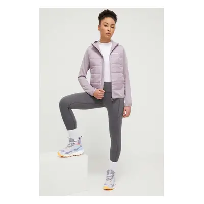 Sportovní bunda adidas TERREX fialová barva, IM8104