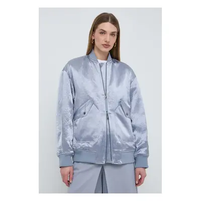 Bomber bunda Max Mara Leisure zelená barva, zimní, oversize