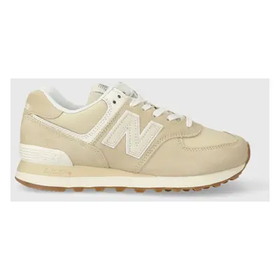 Sneakers boty New Balance béžová barva, WL574QB2