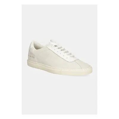 Kožené sneakers boty Common Projects Tennis Classic šedá barva