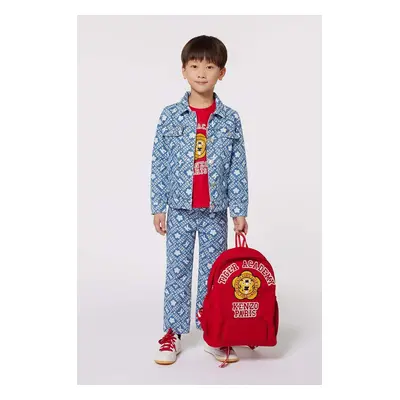 Dětská riflová bunda Kenzo Kids modrá barva, K60631