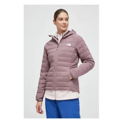 Péřová sportovní bunda The North Face Belleview růžová barva