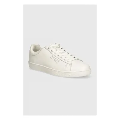 Kožené sneakers boty Guess NOLA bílá barva, FMTNOL ELE12