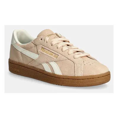 Semišové sneakers boty Reebok Classic Club C Grounds Uk oranžová barva