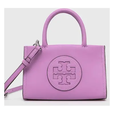 Kabelka Tory Burch Ella Bio Mini Tote- Bright Amethyst fialová barva