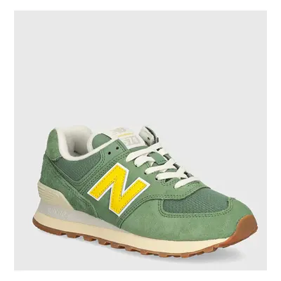 Sneakers boty New Balance zelená barva, WL574GS2