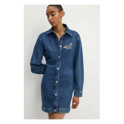 Džínové šaty Moschino Jeans mini, oversize, 0404.8223