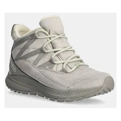 Boty Merrell Bravada Edge Thermo DEMI Waterproof dámské, šedá barva, zateplené, J038200