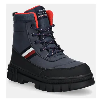 Dětské zimní boty Tommy Hilfiger tmavomodrá barva, T3X5-33713