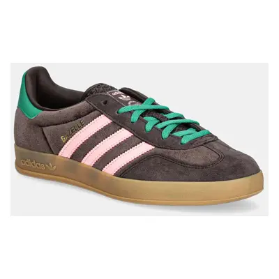 Sneakers boty adidas Originals Gazelle Indoor hnědá barva, JI2714