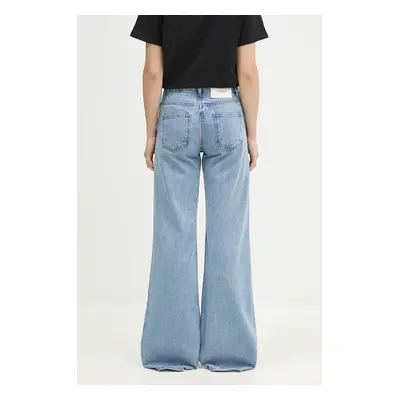 Džíny Coperni Wide Leg Denim Pants dámské, modrá barva, COPP95F2008