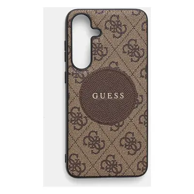 Obal na telefon Guess Samsung Galaxy S25+ hnědá barva, GUHMS25MP4PGRSGW