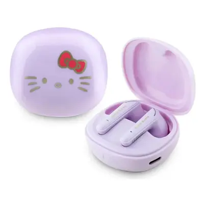 Bezdrátová sluchátka do uší Hello Kitty Hello Kitty O Glossy Finish fialová barva