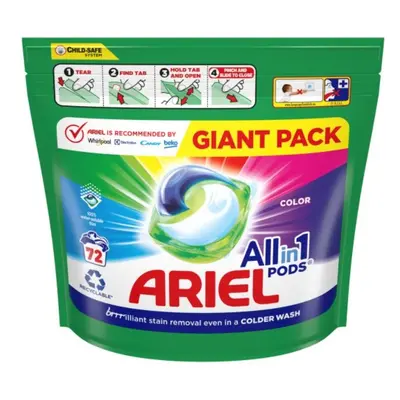 Ariel All-In-1 PODs Color Kapsle Na Praní, 72 PD