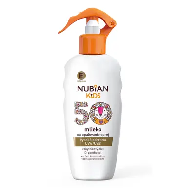 Nubian Kids mléko na opalování SPF 50 ve spreji 200ml