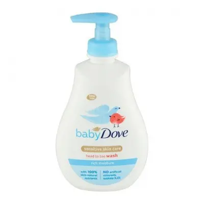 Dove Baby dětský hydratační mycí gel pro celé tělo a vlásky v pumpičce 400ml