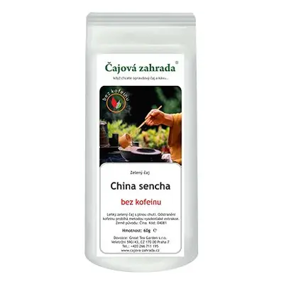 Čajová zahrada - China Sencha - zelený čaj bez kofeinu, g