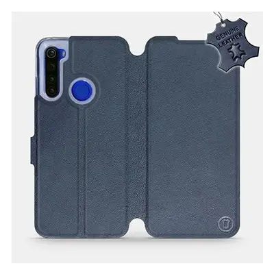 Flip pouzdro na mobil Xiaomi Redmi Note 8T - Modré - kožené - Blue Leather