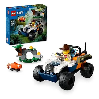 LEGO® City 60424 Čtyřkolka na průzkum džungle – mise panda červená