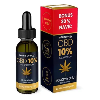 MOVit CBD 10% Full Spectrum konopný olej ml