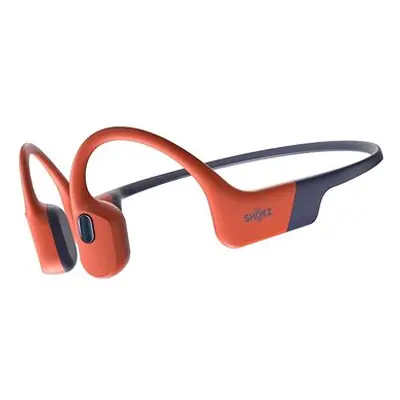 Shokz OpenSwim Pro 32GB, duální mód Bluetooth+MP3, červená