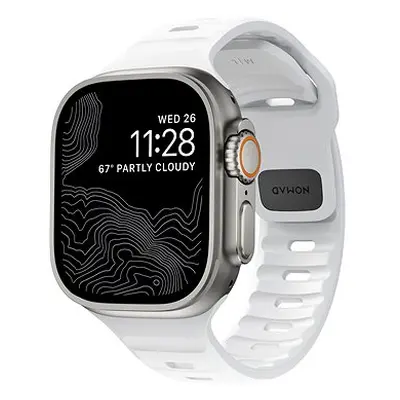 Nomad Sport Strap M/L White Apple Watch Ultra 2/1 (49mm) 9/8/7 (45mm)/6/SE/5/4 (44mm)/3/2/1(42mm