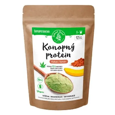 Zelená země Konopný protein 125g - kakao s banánem