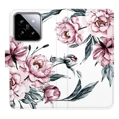 iSaprio flip pouzdro Pink Flowers pro Xiaomi 14