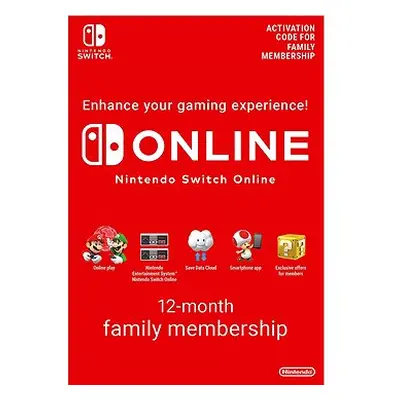 365 Days Online Membership (Family) - Nintendo Switch Digital