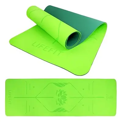 Lifefit YOGA MAT LOTOS DUO, 183x58x0,6cm, zelená