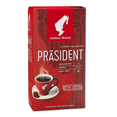 Julius Meinl Präsident Fine Ground 500g, mletá káva