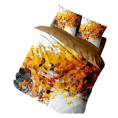 Brotex Moderní 3D povlečení 140 × 200, 70 × 90, Podzimní záře