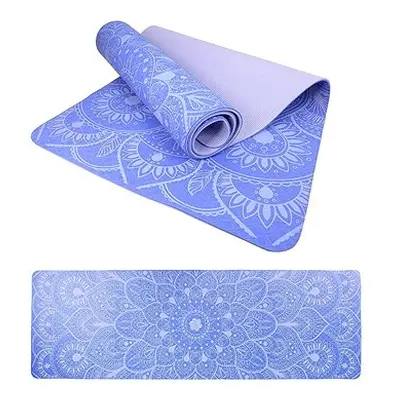 Lifefit YOGA MAT MANDALA DUO, 183x58x0,6cm, modrá