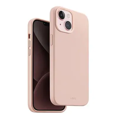 UNIQ Lino Hue MagClick ochranný kryt na iPhone 15, Blush (Pink)