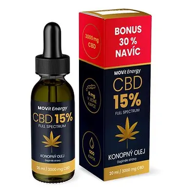 MOVit CBD 15% Full Spectrum konopný olej ml