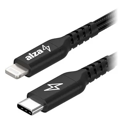 AlzaPower AluCore USB-C to Lightning MFi 3m černý