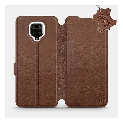 Flip pouzdro na mobil Xiaomi Redmi Note Pro - Hnědé - kožené - Brown Leather