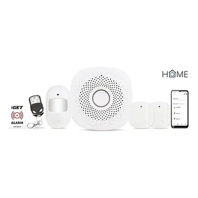 iGET HOME Alarm X1 - inteligentní zabezpečovací systém Wi-Fi, aplikace iGET HOME, set