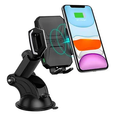 ChoeTech 15W Car Holder Wireless Fast Charger Black