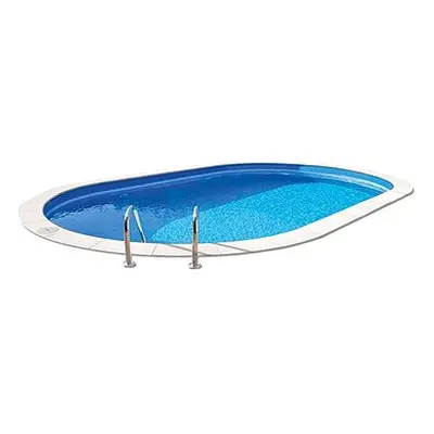 PLANET POOL Bazén zabudovaný exclusiv white / blue 6 × 3,2 × 1,5m