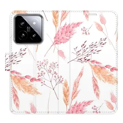 iSaprio flip pouzdro Ornamental Flowers pro Xiaomi 14