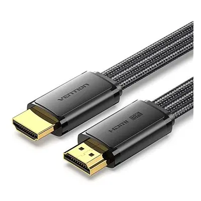 Vention Flat Nylon Braided HDMI-A Male to Male 8K HD Cable 2M Black