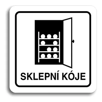 Accept Piktogram "sklepní kóje IV" (80 × mm) (bílá tabulka - černý tisk)