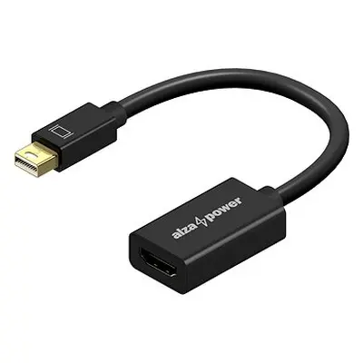 AlzaPower Core Mini DisplayPort (M) to HDMI (F) 4K 30Hz černý