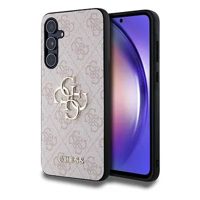 Guess PU 4G Metal Logo Zadní Kryt pro Samsung Galaxy A55 5G Pink