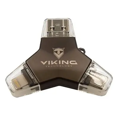 Viking USB Flash disk 3.0 4v1 128GB černá