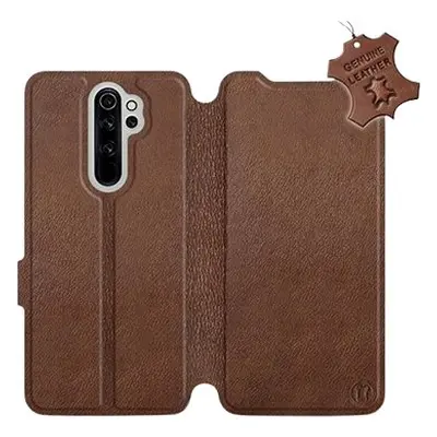 Flip pouzdro na mobil Xiaomi Redmi Note Pro - Hnědé - kožené - Brown Leather