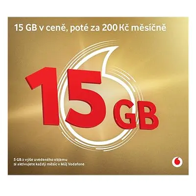 Vodafone SIM zlatá karta